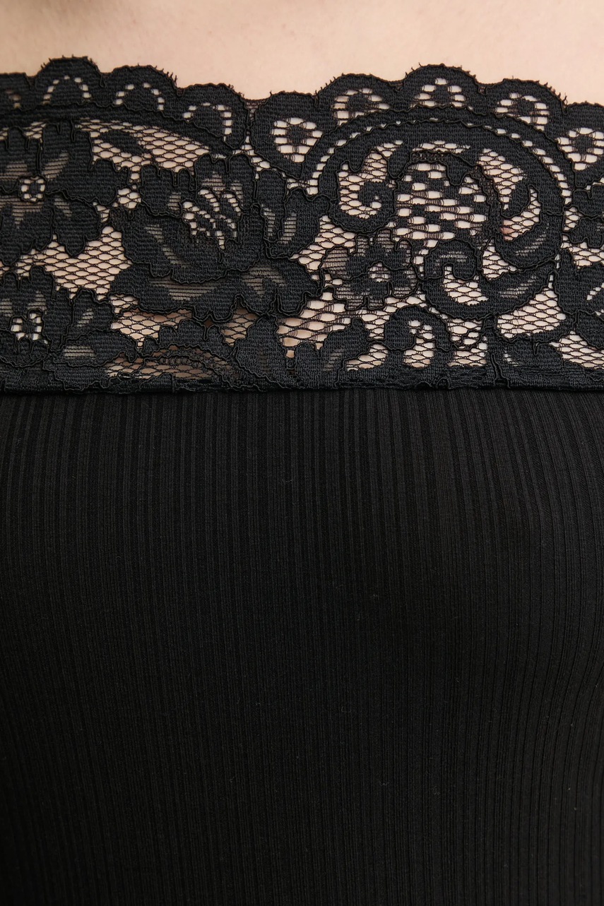 Μακρυμάνικο Morgan THEODOR χρώμα: μαύρο, THEODOR φωτογραφία