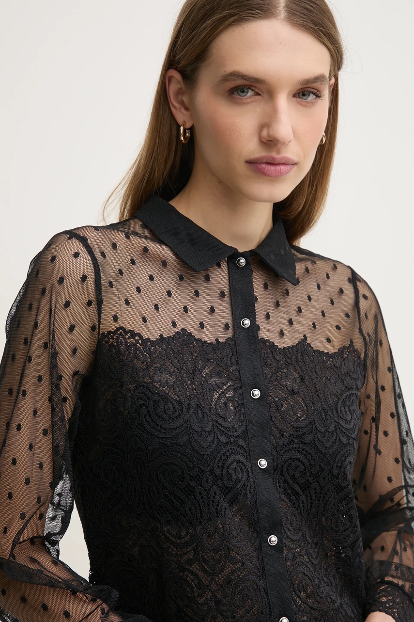 Πουκάμισο Morgan TEDEN χρώμα: μαύρο, TEDEN φωτογραφία