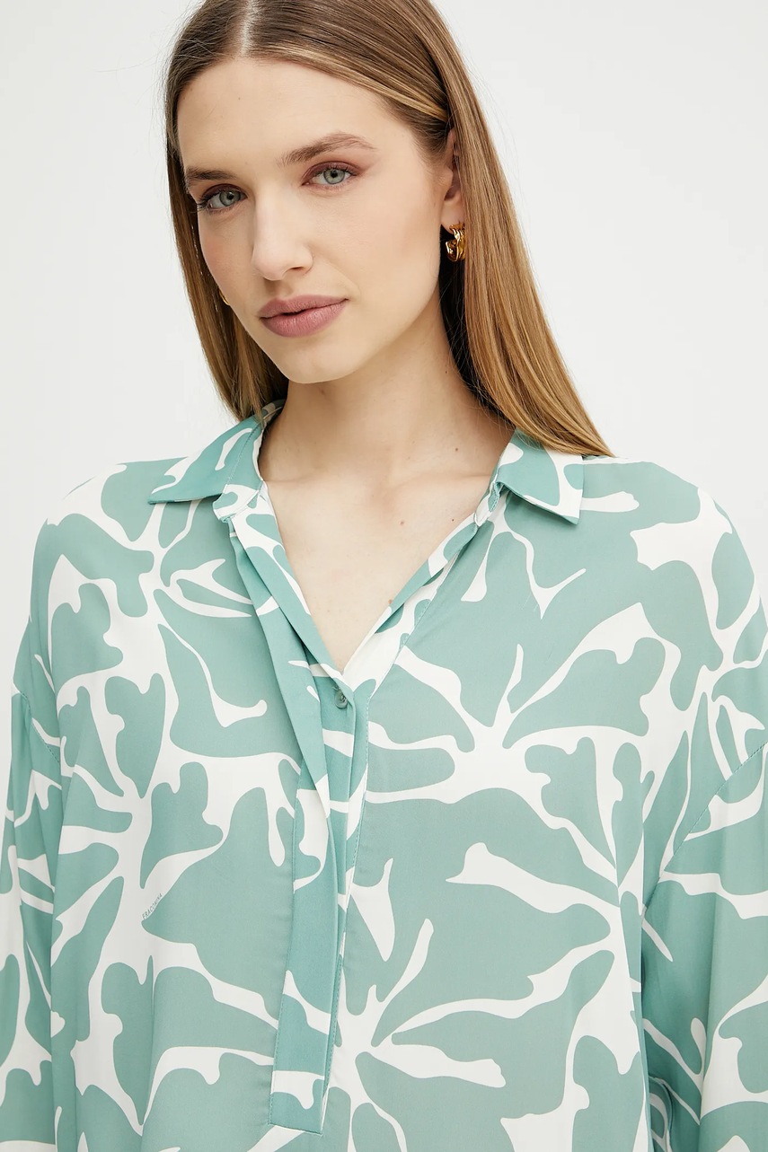 Μπλουζάκι Fracomina χρώμα: πράσινο, FR25ST1012W428K9 φωτογραφία