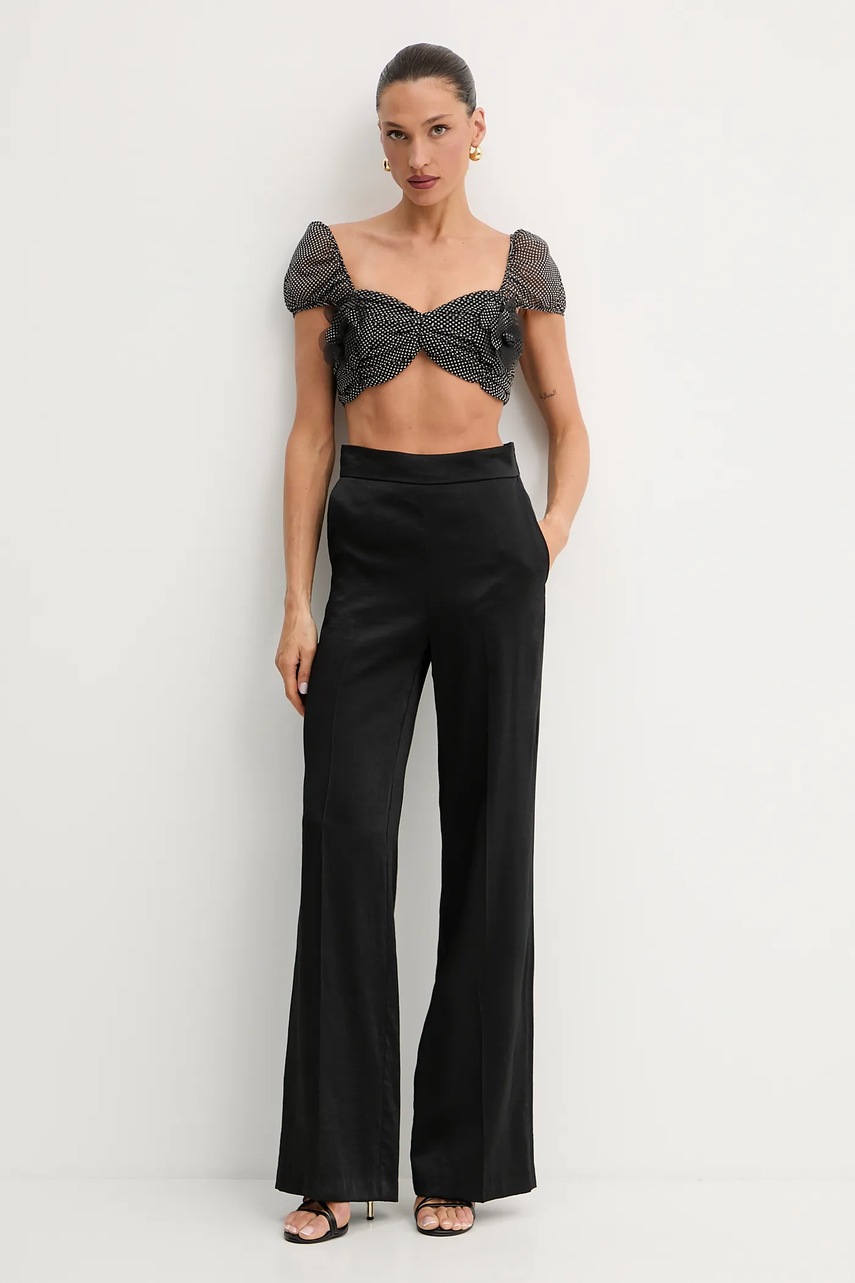 Топ Elisabetta Franchi цвет чёрный узор TO03652E2