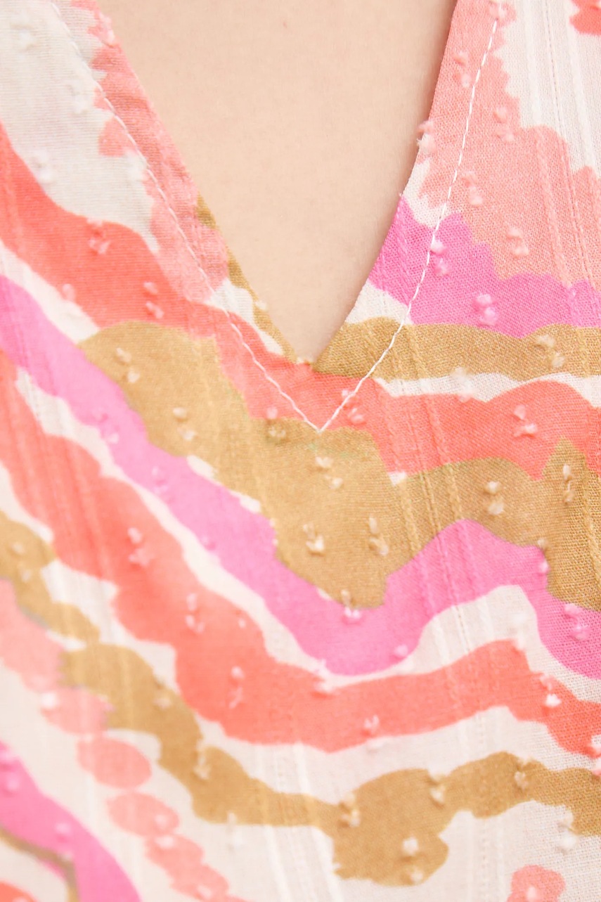 Βαμβακερή μπλούζα La Petite Française BERTHE γυναικεία, χρώμα: ροζ, BERTHE φωτογραφία