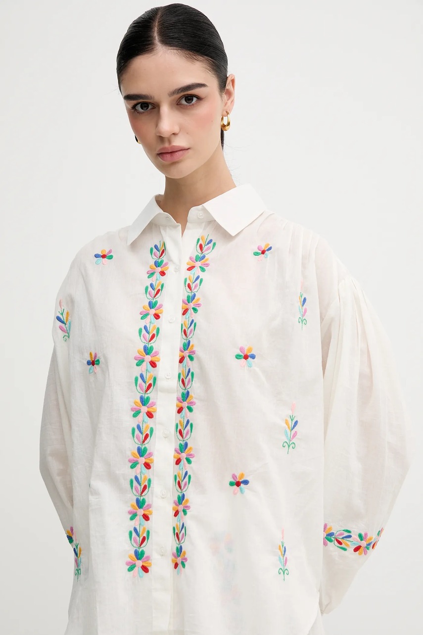 Bavlněná košile La Petite Française CHEN (obrázek 4)