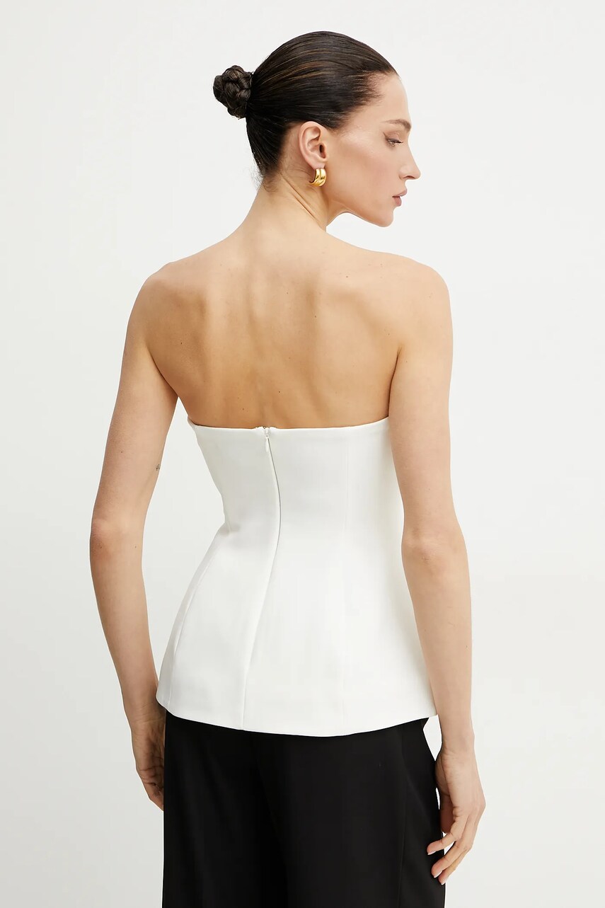 Bardot top HELENIA fehér, női, sima, 59812TB termék 2. képe
