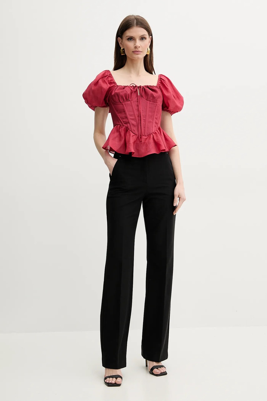 Блузка Bardot ESRA женская цвет красный однотонная 59889TB Блузка Bardot ESRA женская цвет красный однотонная 59889TB