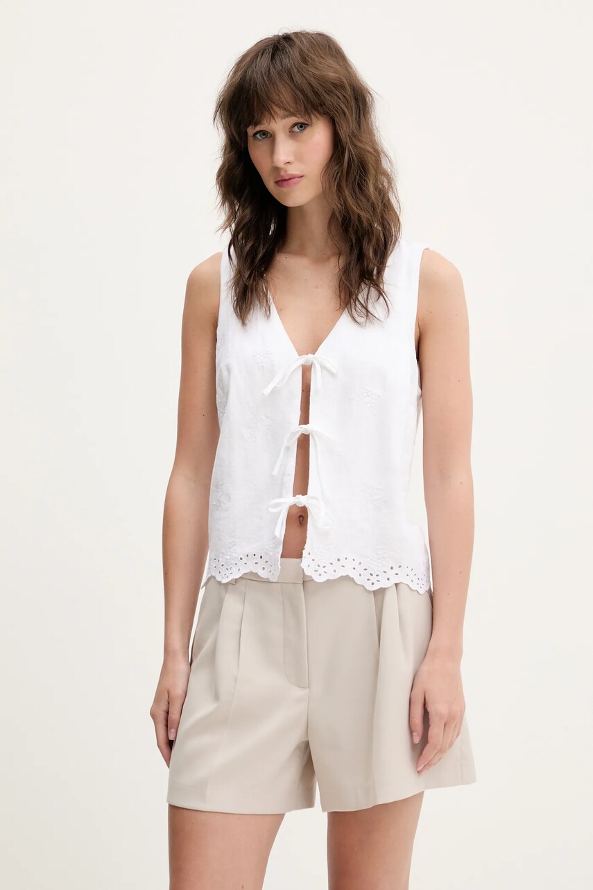 Hollister Co. vesta de in culoarea bej, un singur rand de nasturi, KI340-5068