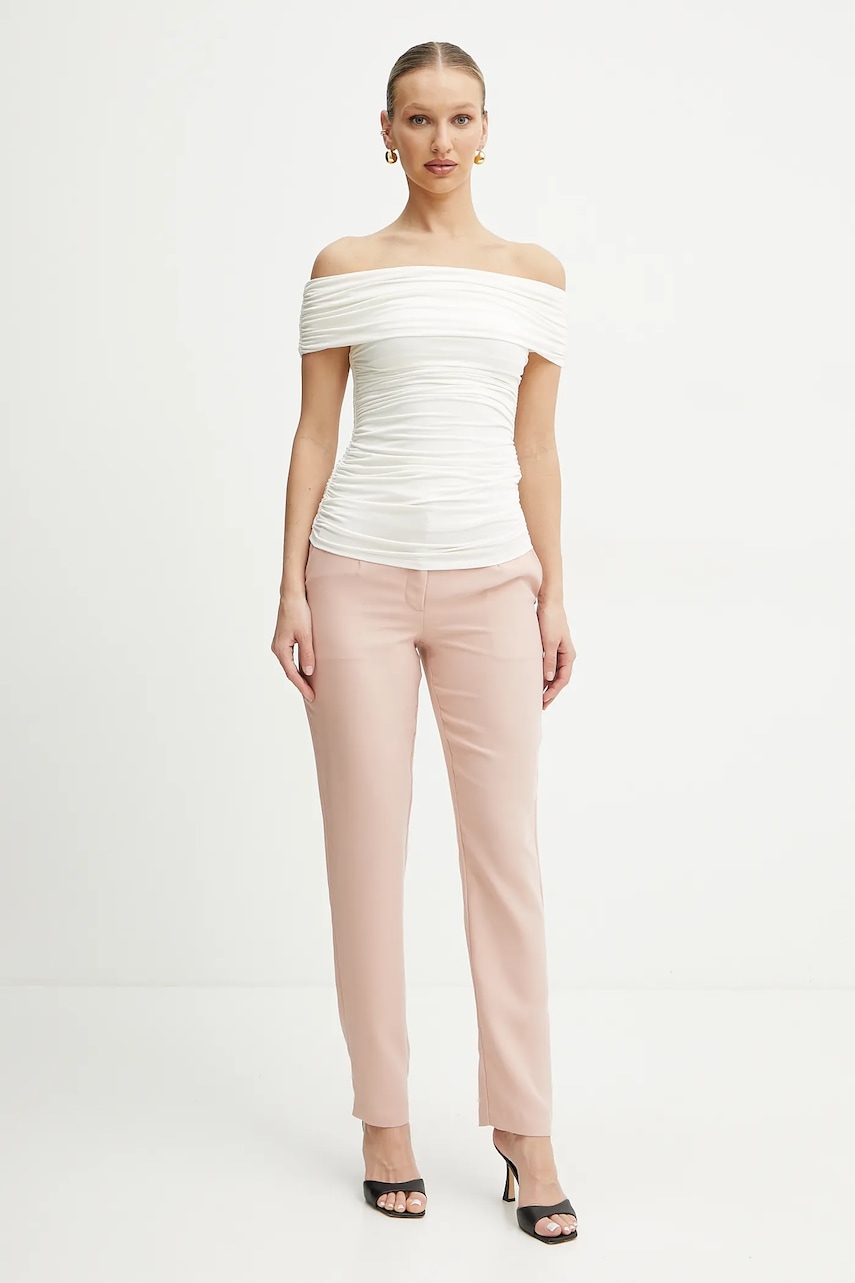 Блузка Marciano Guess ALVA цвет бежевый однотонная 5GGP04 6259A Блузка Marciano Guess ALVA цвет бежевый однотонная 5GGP04 6259A
