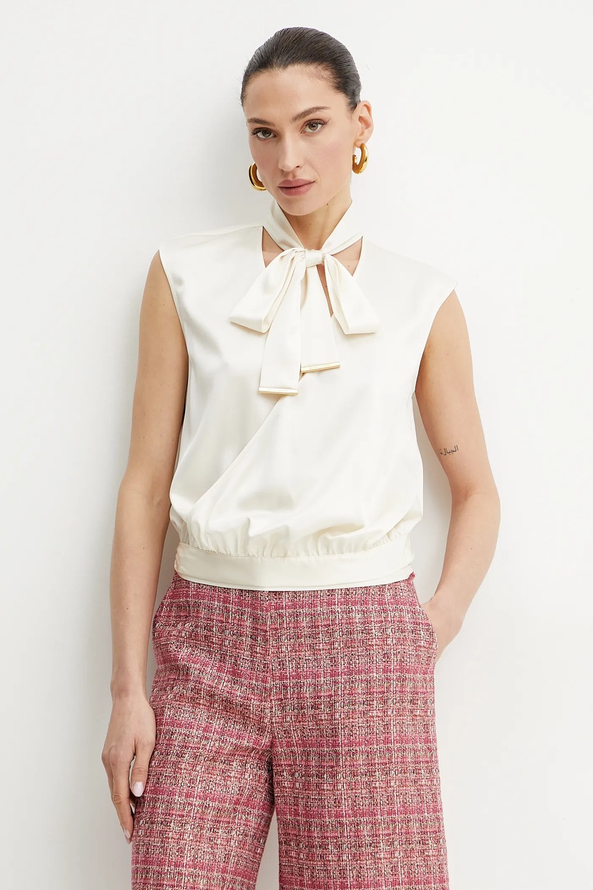 Levně Halenka Marciano Guess LINDA dámská, béžová barva, hladká, 5GGH00 7246A