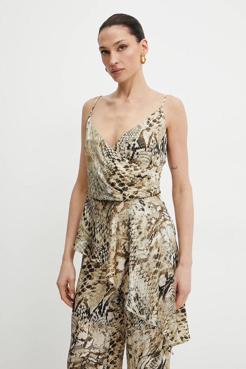 Levně Halenka Marciano Guess GISELLE dámská, béžová barva, vzorovaná, 5GGH04 7298A