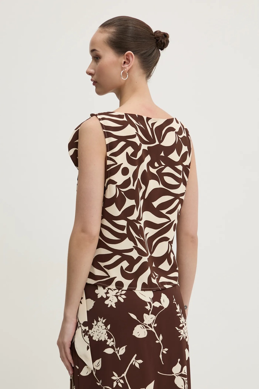 Μπλουζάκι Abercrombie & Fitch χρώμα: μπεζ, KI140-5049 φωτογραφία