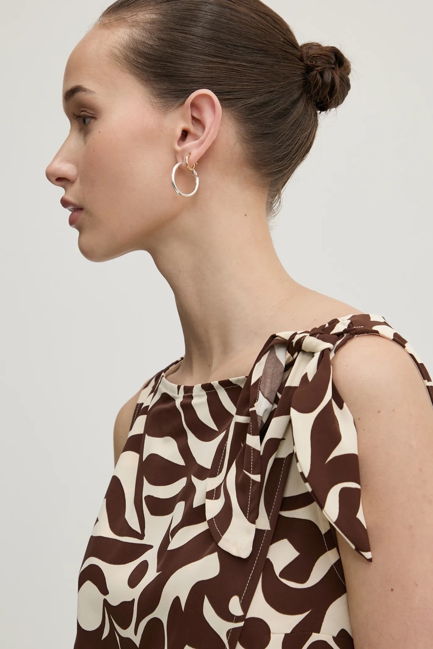 Μπλουζάκι Abercrombie & Fitch χρώμα: μπεζ, KI140-5049 φωτογραφία