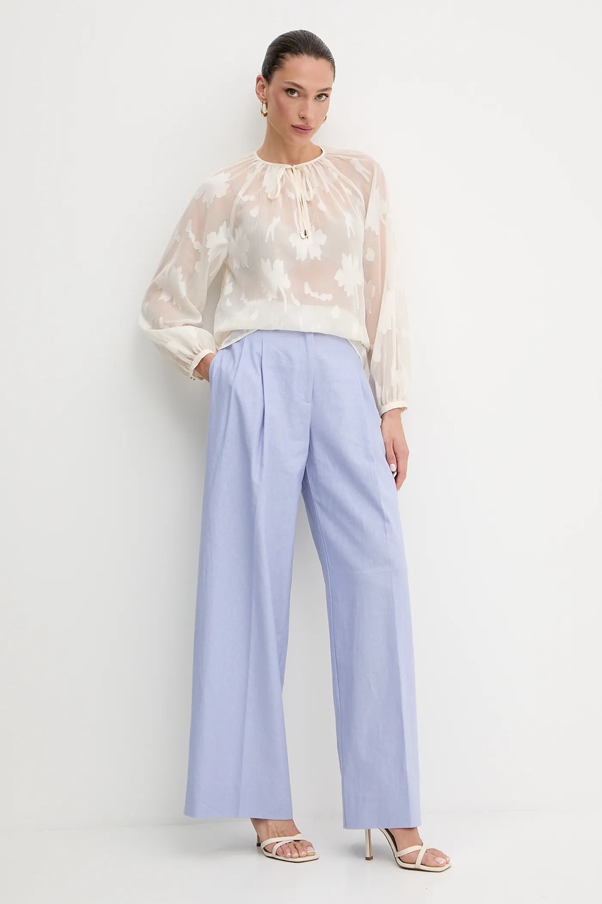 Блузка Liu Jo цвет бежевый узор WA5322.T4304