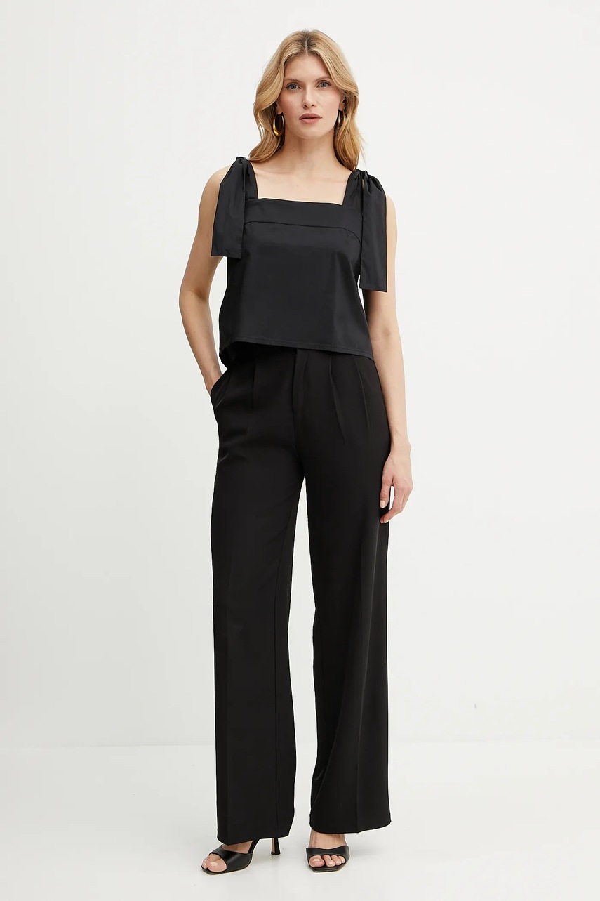 Топ Liu Jo цвет чёрный однотонная VA5064.TS330