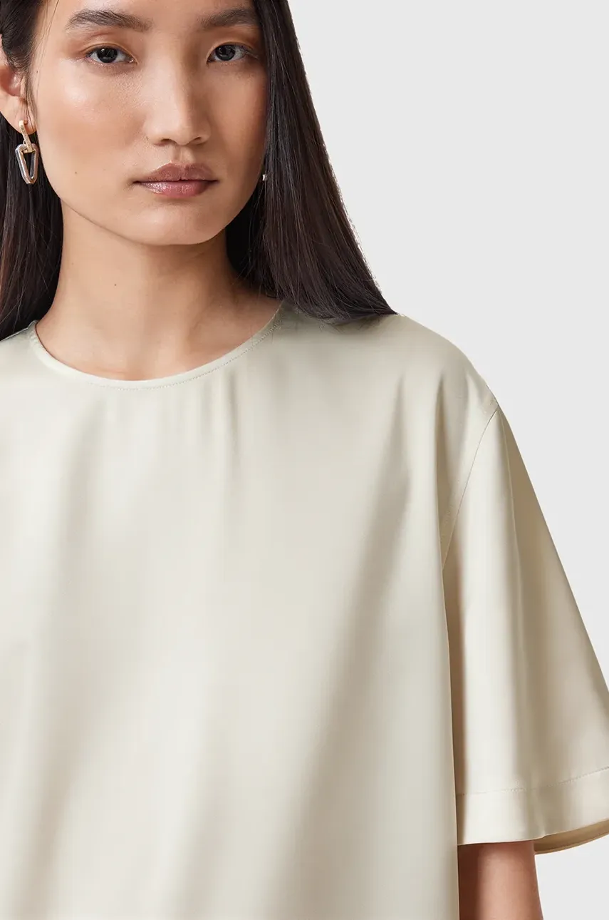 Футболка AllSaints AMELIE женская цвет белый однотонная W032PC Футболка AllSaints AMELIE женская цвет белый однотонная W032PC