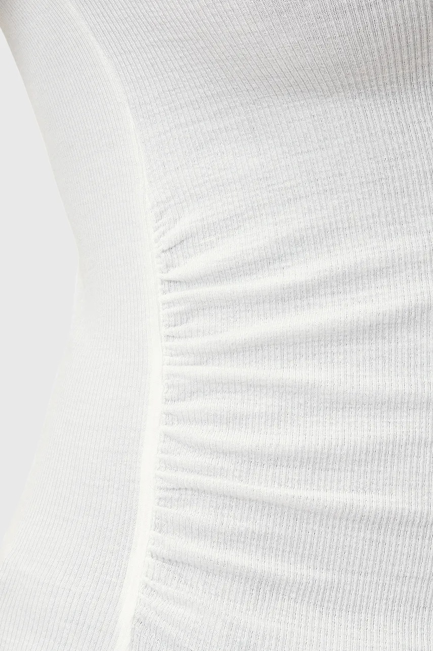 Блузка AllSaints BEC жіноча колір білий однотонна W067JC 