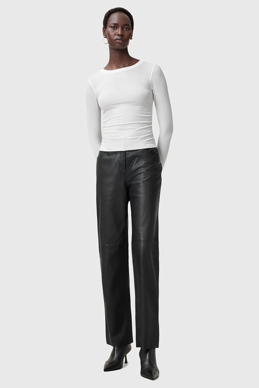Блузка AllSaints BEC жіноча колір білий однотонна W067JC 