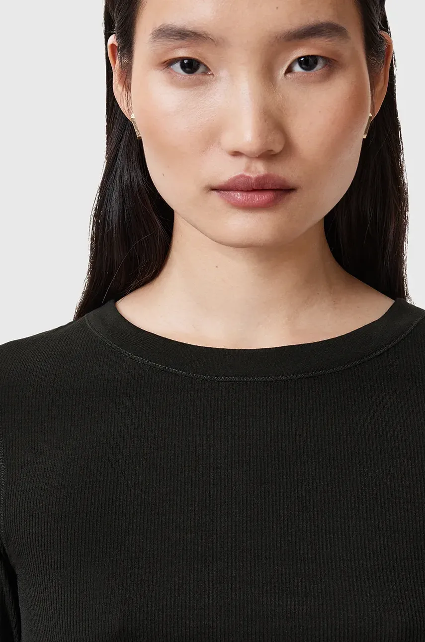 Блузка AllSaints BEC женская цвет чёрный однотонная W067JC Блузка AllSaints BEC женская цвет чёрный однотонная W067JC