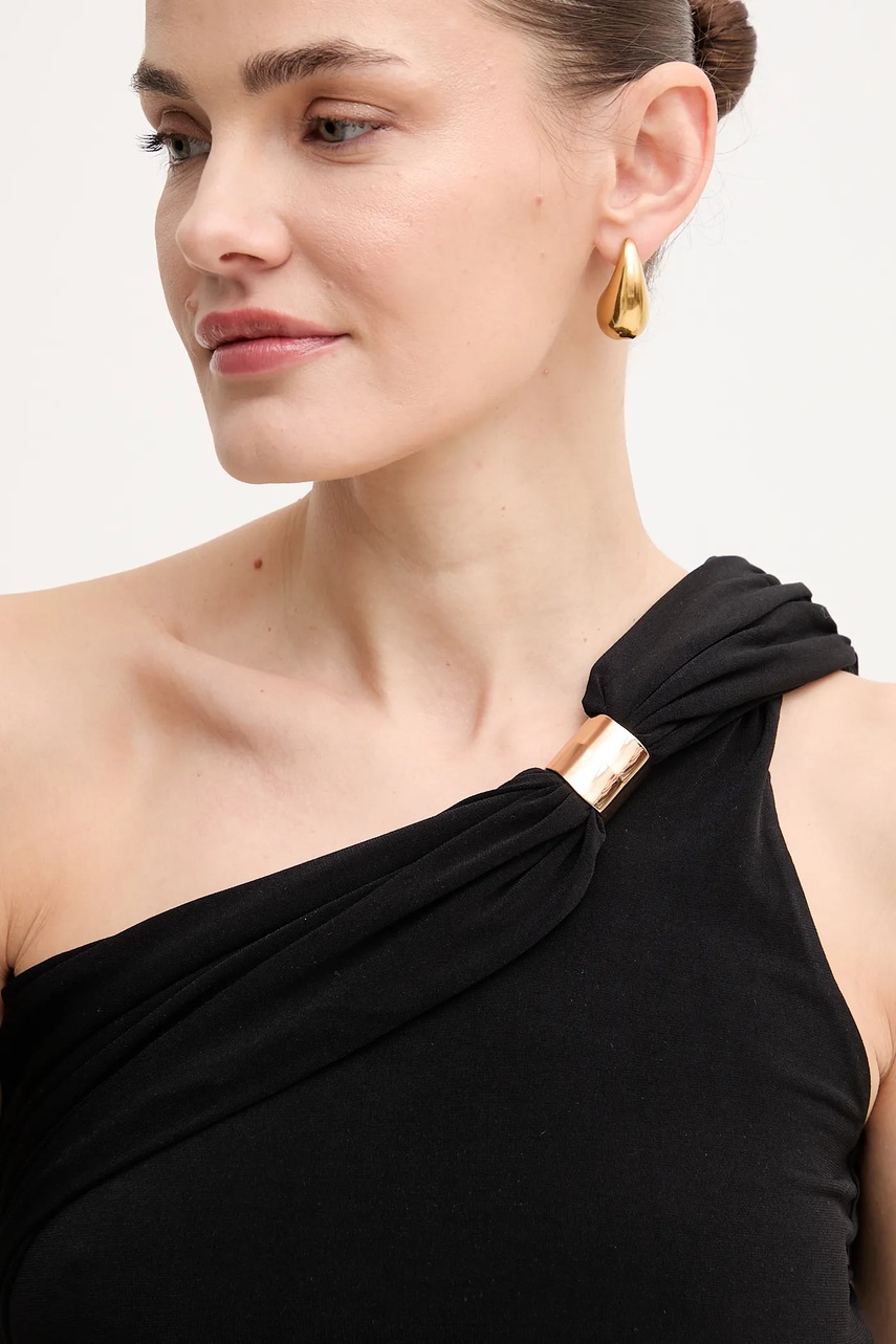 Μπλουζάκι Herve Leger Sofia χρώμα: μαύρο, RMJ1518808 φωτογραφία