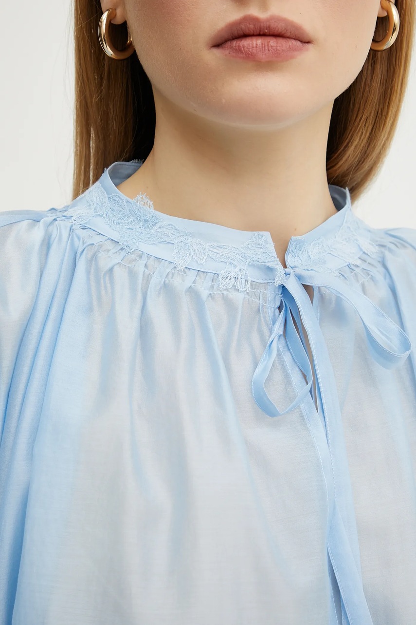 Μπλουζάκι Ermanno Firenze χρώμα: μπλε, 56TK021ES3 φωτογραφία