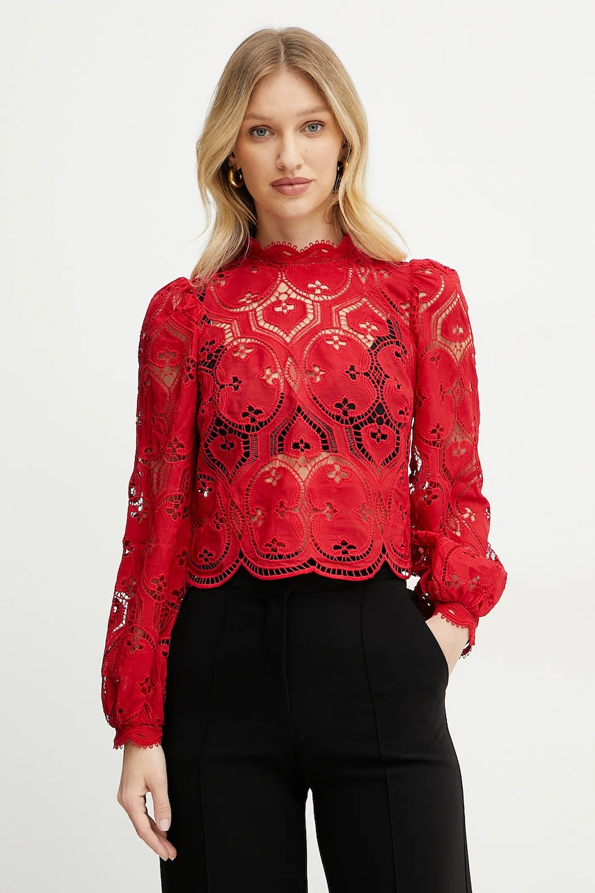 Morgan bluză OMBRE culoarea rosu, uni, OMBRE