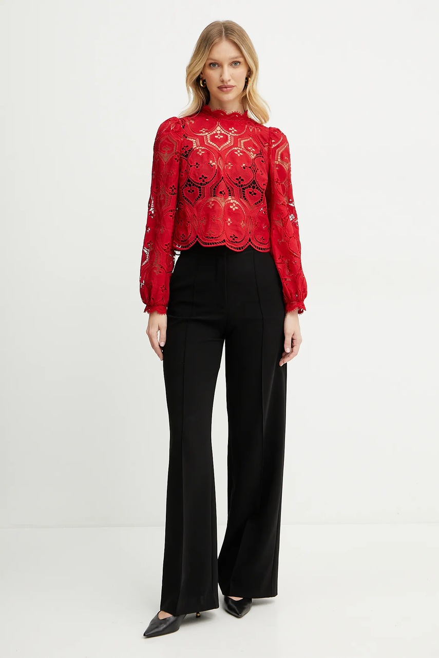 Блузка OMBRE цвет красный однотонная OMBRE