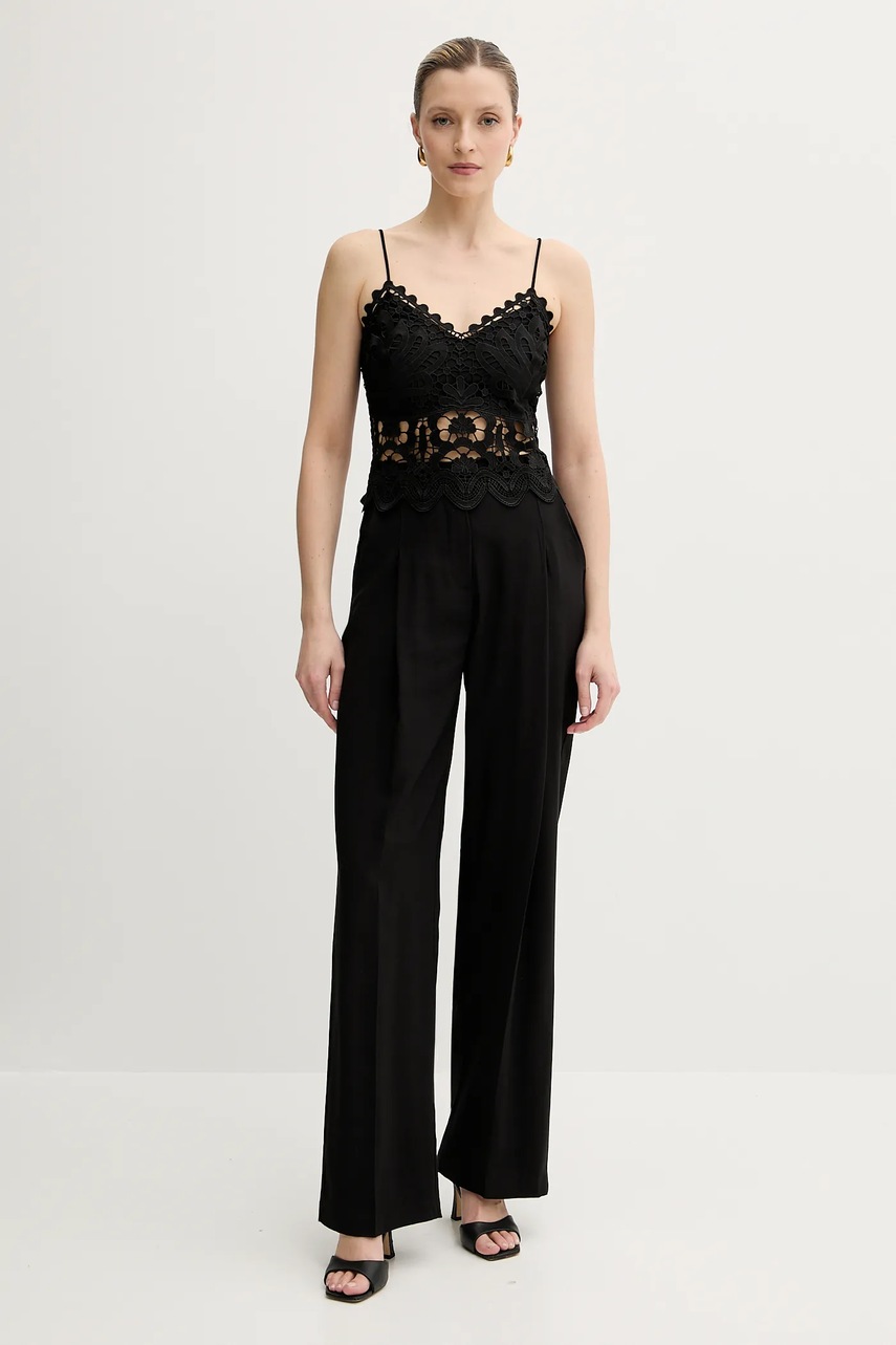 Блузка OBEAU цвет чёрный однотонная OBEAU