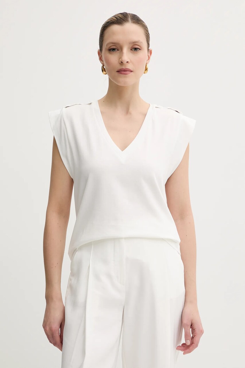 Morgan tricou DNAUTI femei, culoarea alb, DNAUTI