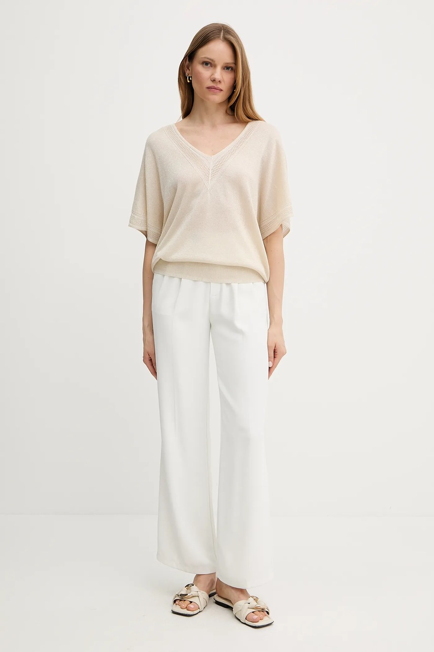 Свитер Morgan MCHRIS женский цвет бежевый лёгкий MCHRIS