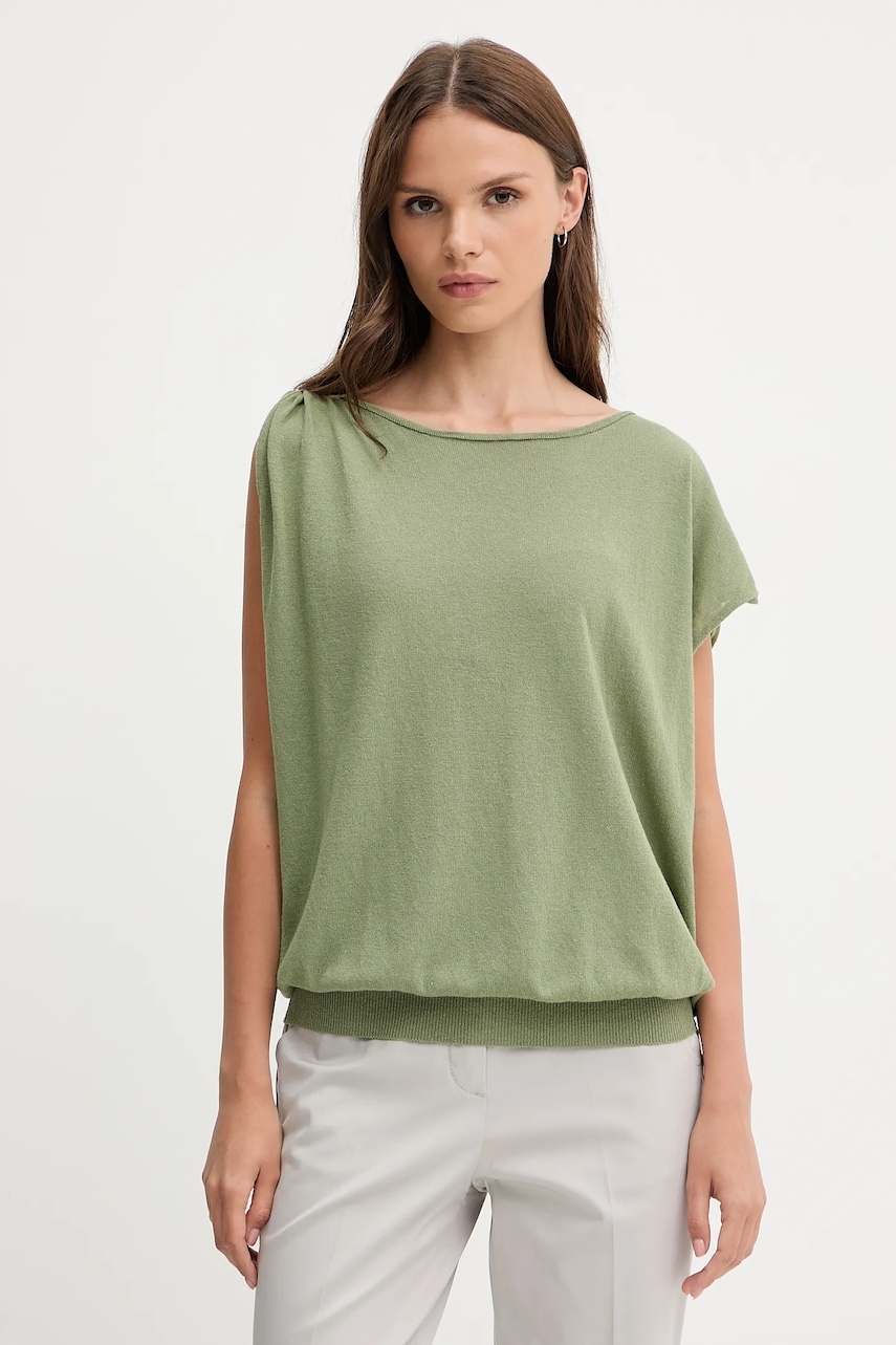 United Colors of Benetton tricou culoarea verde, 103BD10DX