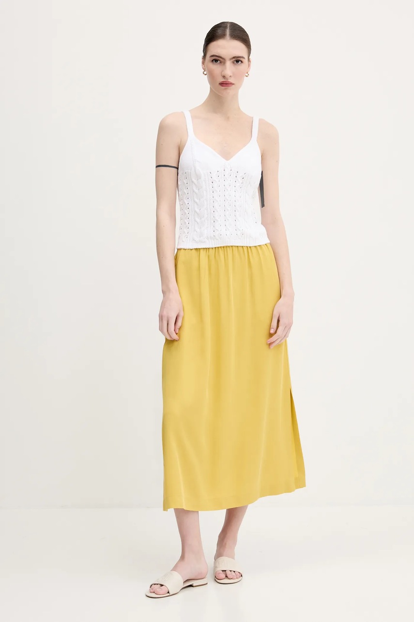 Хлопковый топ United Colors of Benetton цвет белый 101TDH01B