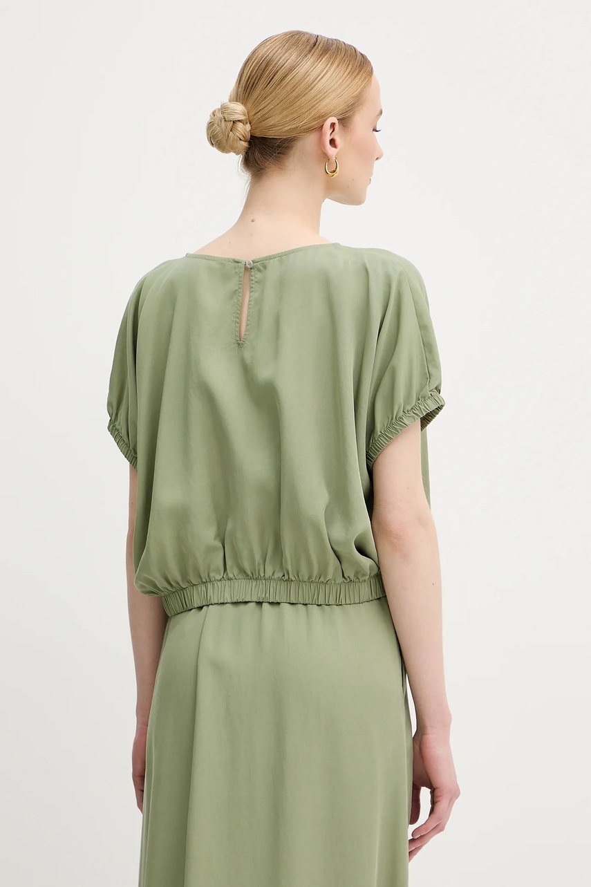 United Colors of Benetton felső zöld, sima, 5NPHDQ0C6 termék 2. képe