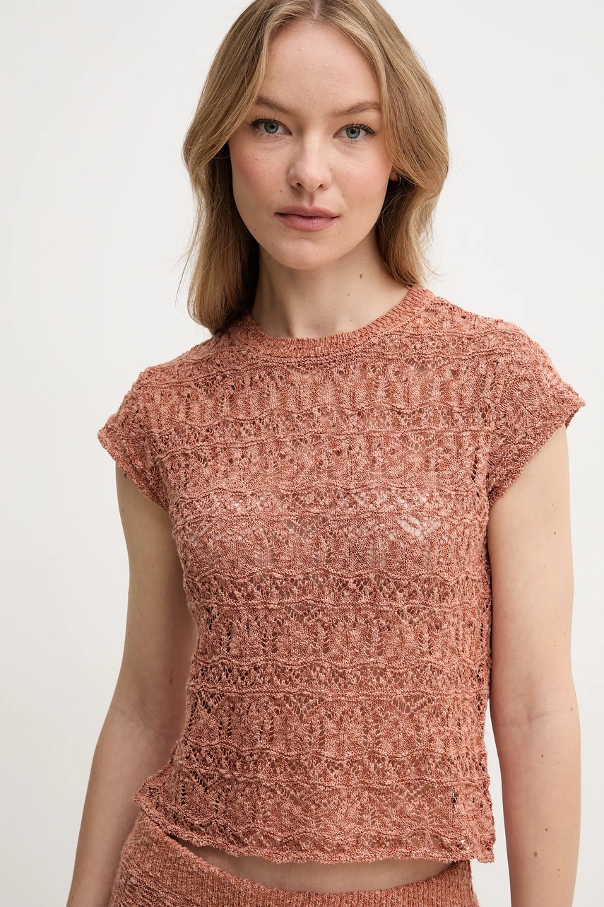 Πουλόβερ Hoss Intropia χρώμα: πορτοκαλί, 6389958 φωτογραφία