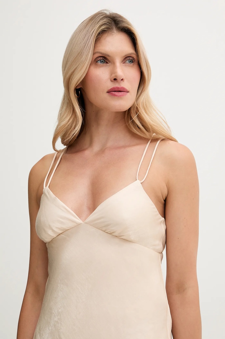 Μπλουζάκι Hoss Intropia χρώμα: μπεζ, 5879139 φωτογραφία