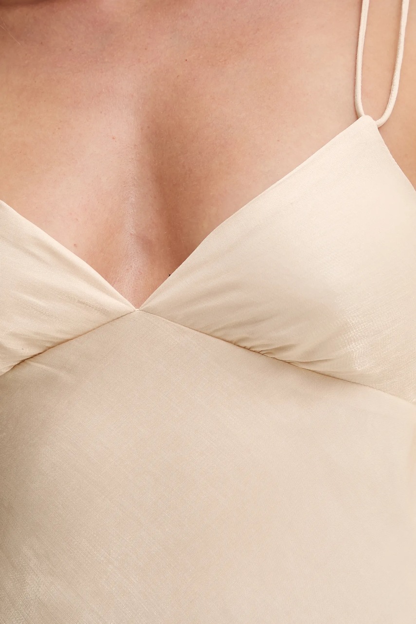 Μπλουζάκι Hoss Intropia χρώμα: μπεζ, 5879139 φωτογραφία