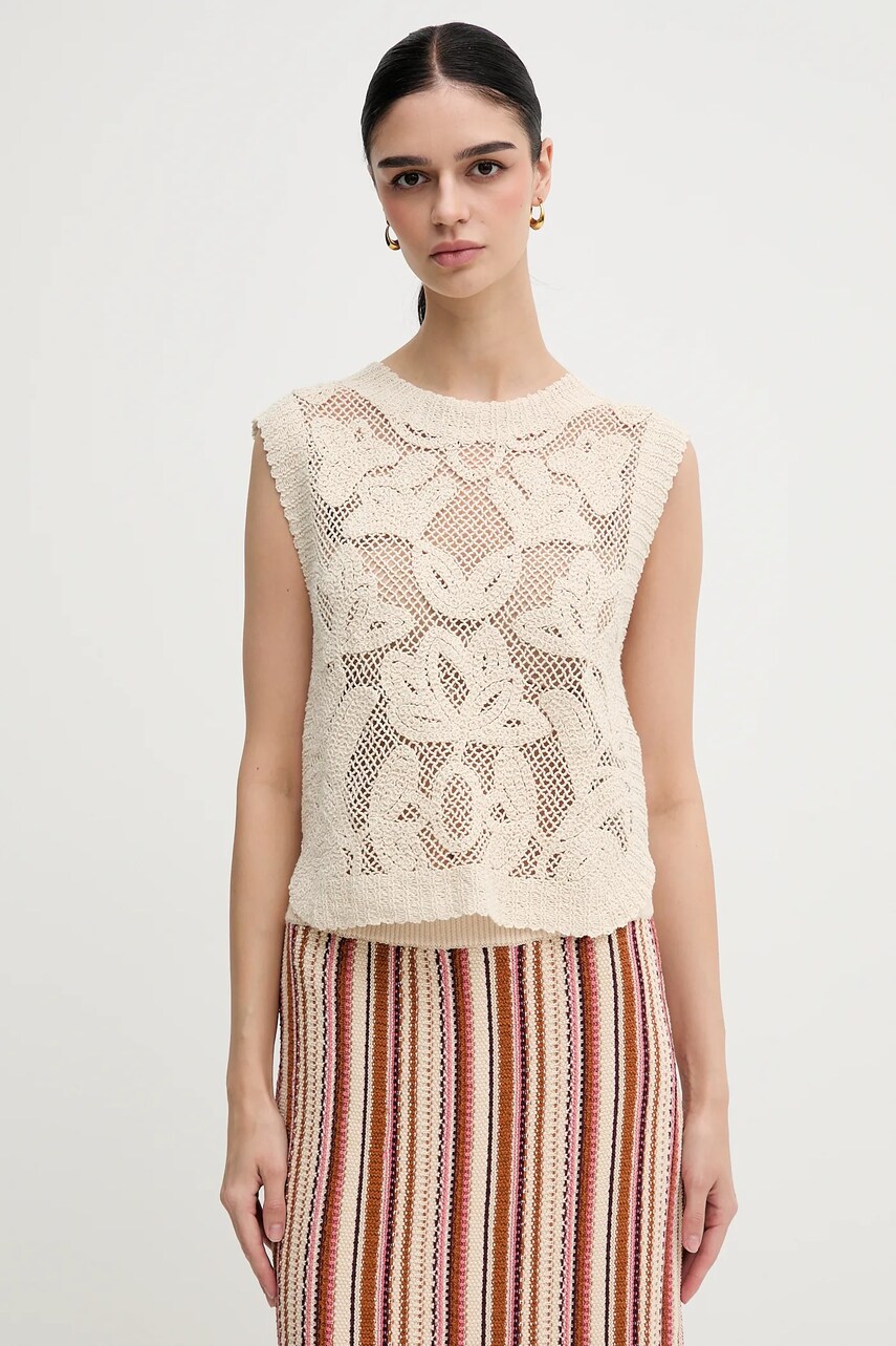Pedro del Hierro top culoarea bej, 5509063