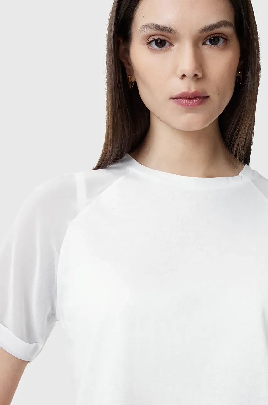 Футболка AllSaints ANNIE женская цвет белый однотонная W005JC Футболка AllSaints ANNIE женская цвет белый однотонная W005JC