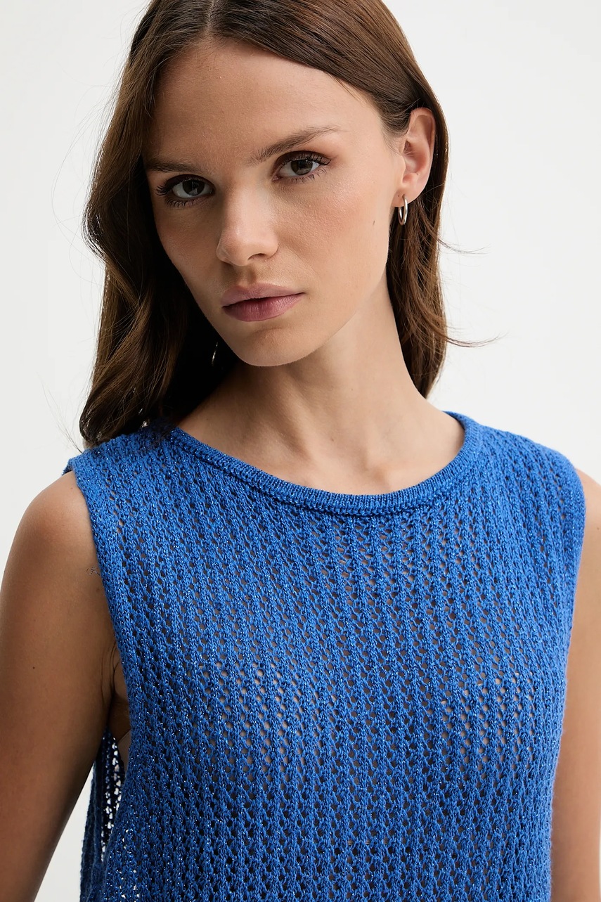 Top United Colors of Benetton χρώμα: μοβ, 11365H007 φωτογραφία