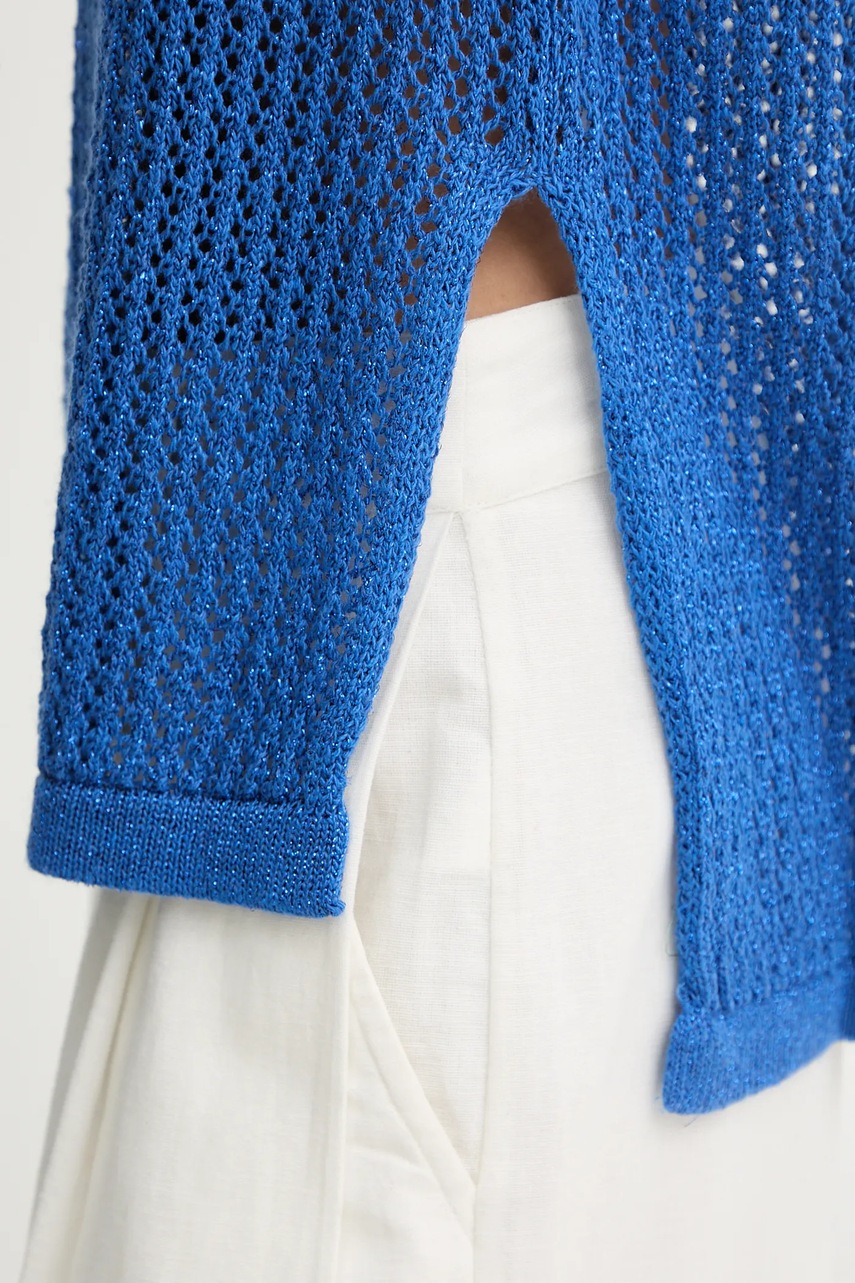 Top United Colors of Benetton χρώμα: μοβ, 11365H007 φωτογραφία