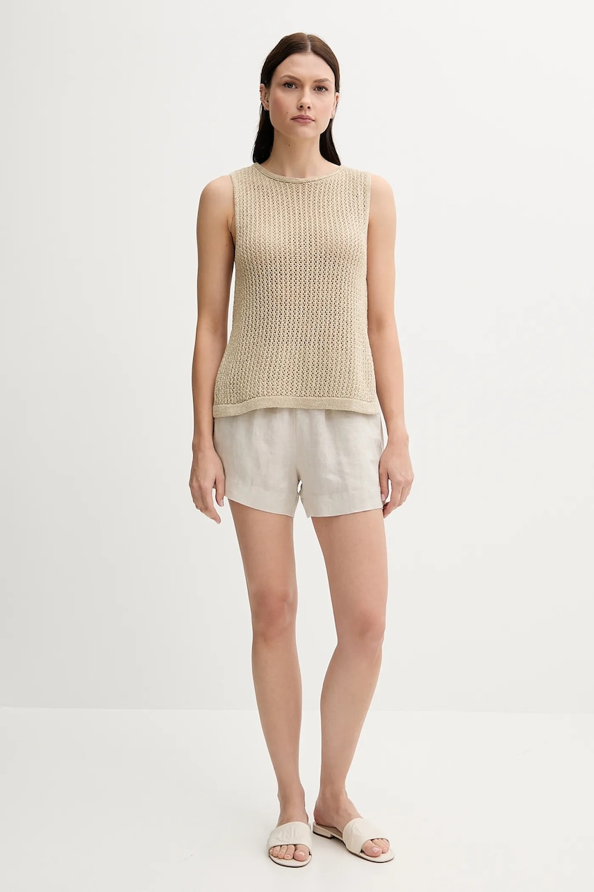Топ United Colors of Benetton цвет бежевый 11365H007 Топ United Colors of Benetton цвет бежевый 11365H007