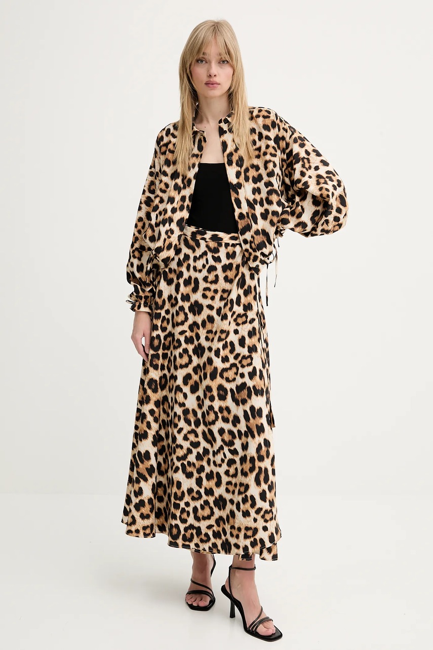 Рубашка MUNTHE ULVI цвет коричневый relaxed классический воротник 255100725519