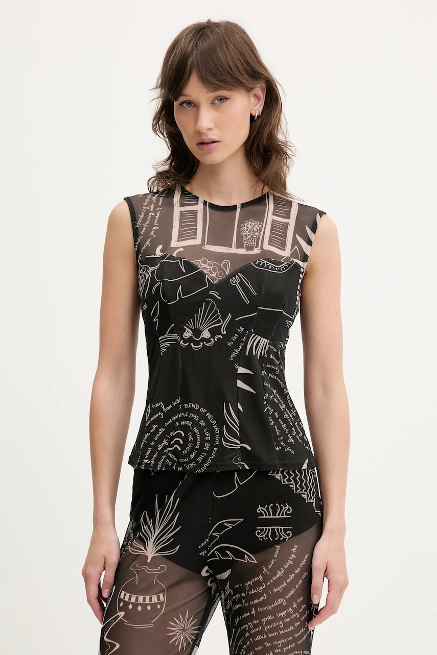 Never Fully Dressed top culoarea negru, NFDTO1724