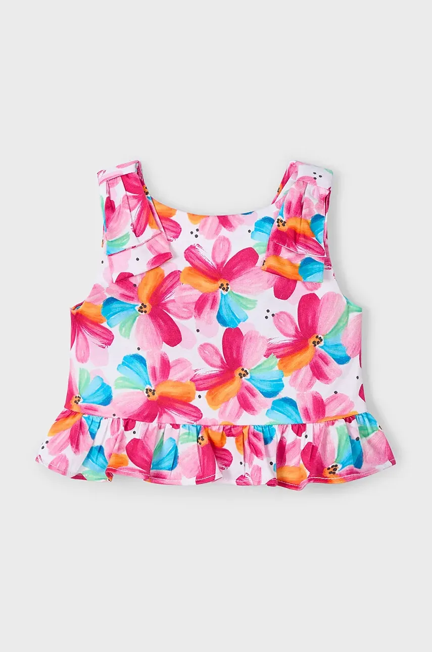 Mayoral bluza de bumbac pentru copii culoarea violet, modelator, 3023