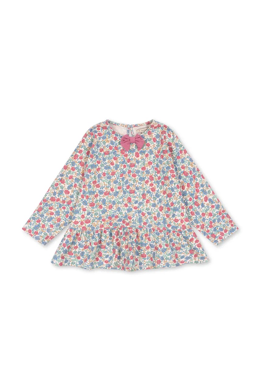 Детская хлопковая блузка Konges Sløjd DREYA BLOUSE GOTS узор KS102539