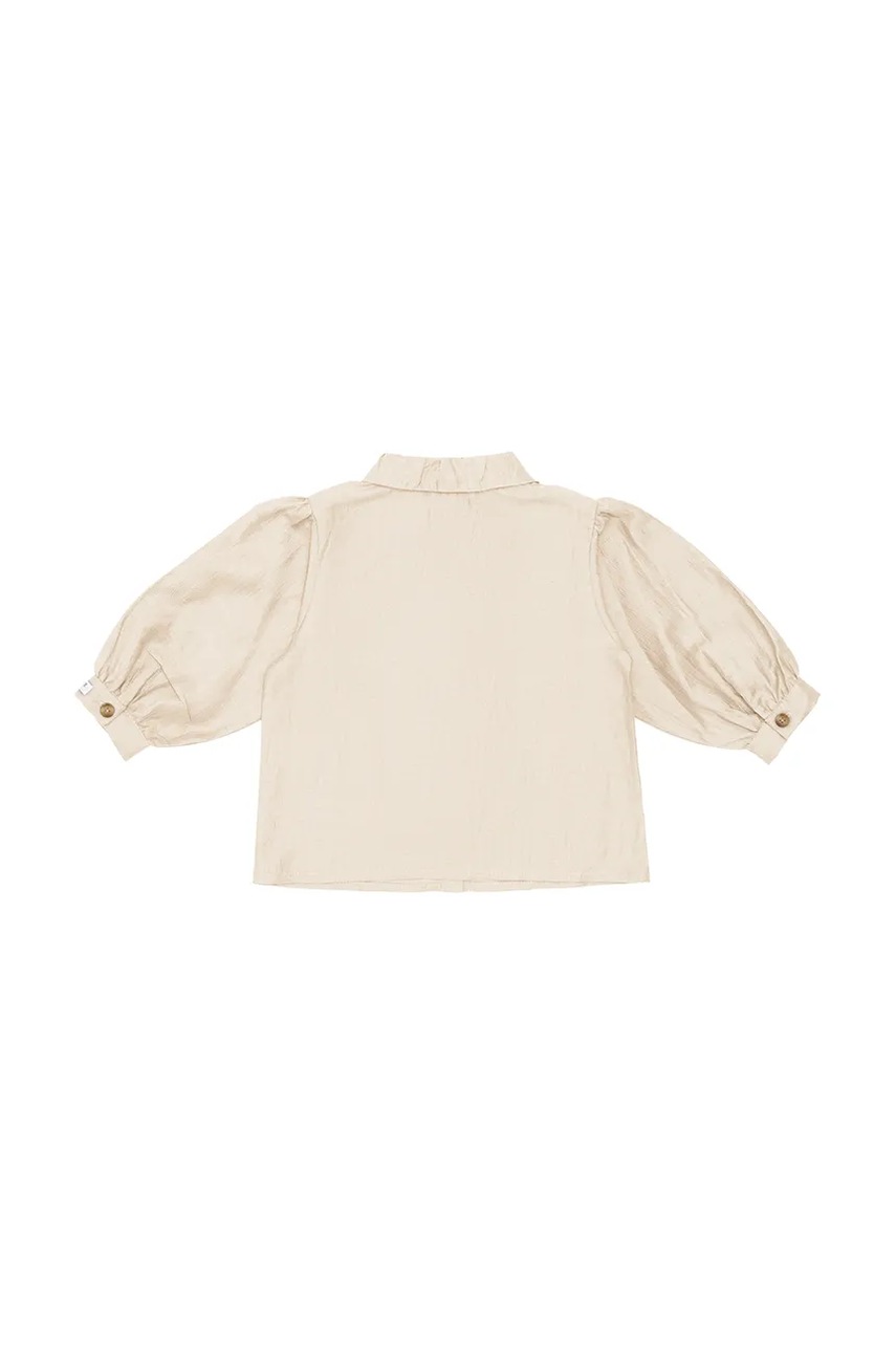 Детская блузка Donsje Ister Blouse цвет бежевый однотонная 4087100