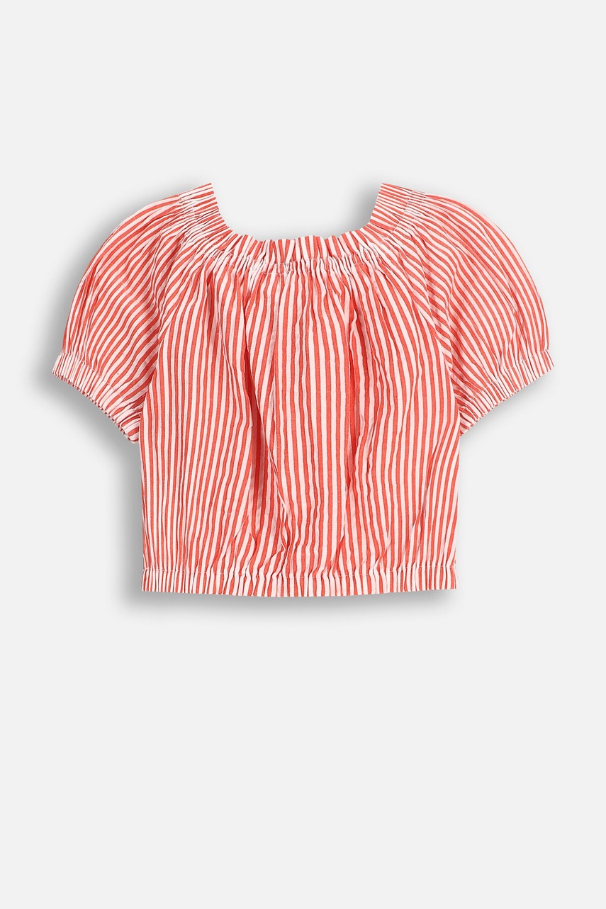 Хлопковая блузка Coccodrillo цвет красный узор HOLIDAY SPLASH GIRL JUNIOR Хлопковая блузка Coccodrillo цвет красный узор HOLIDAY SPLASH GIRL JUNIOR