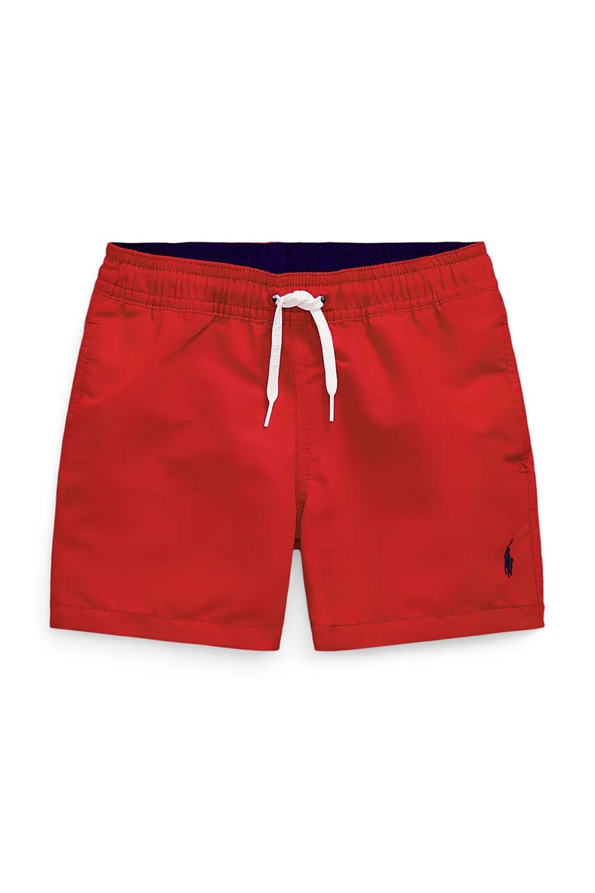 Levně Dětské plavkové šortky Polo Ralph Lauren červená barva, 322957810001
