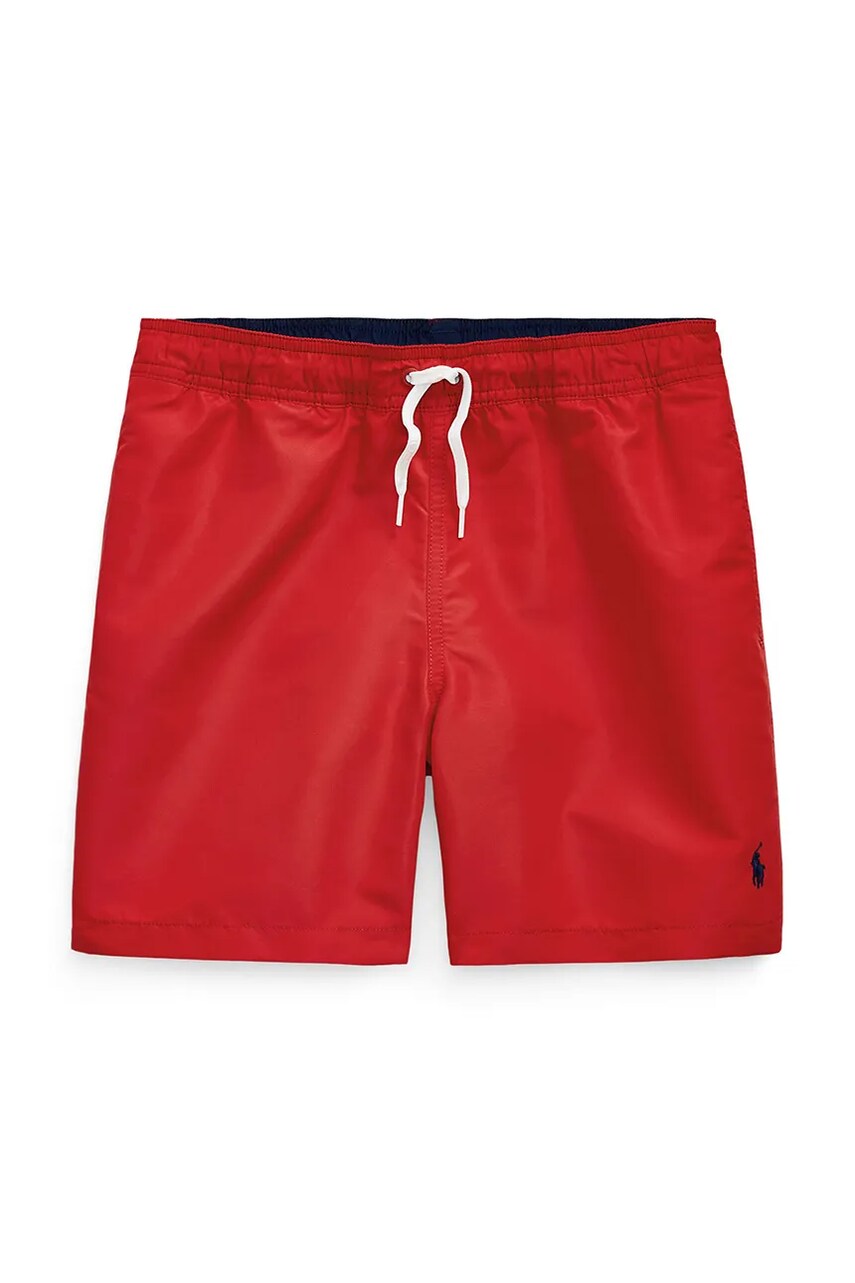 Levně Dětské plavkové šortky Polo Ralph Lauren červená barva, 323957810001