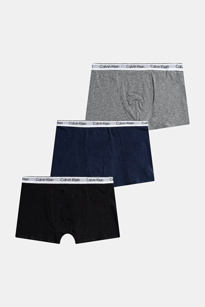 Levně Dětské boxerky Calvin Klein Underwear 3-pack tmavomodrá barva, B70B700507