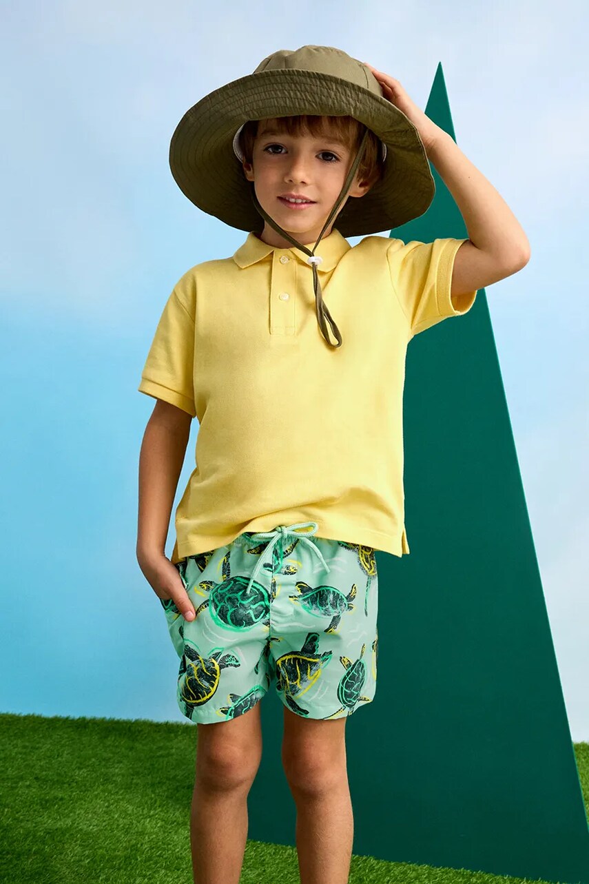 Mayoral pantaloni scurti de baie copii culoarea verde, 3613