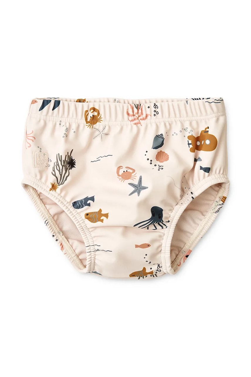 Liewood costum de baie pentru copii Anthony Baby Printed Swim Pants culoarea bej, LW19980 Liewood costum de baie pentru copii Anthony Baby Printed Swim Pants culoarea bej, LW19980