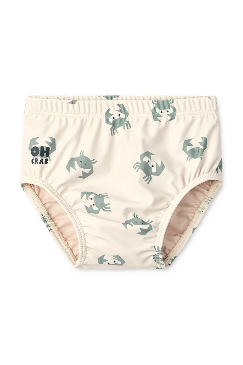 Liewood costum de baie pentru copii Anthony Baby Printed Swim Pants culoarea bej, LW19980 Liewood costum de baie pentru copii Anthony Baby Printed Swim Pants culoarea bej, LW19980